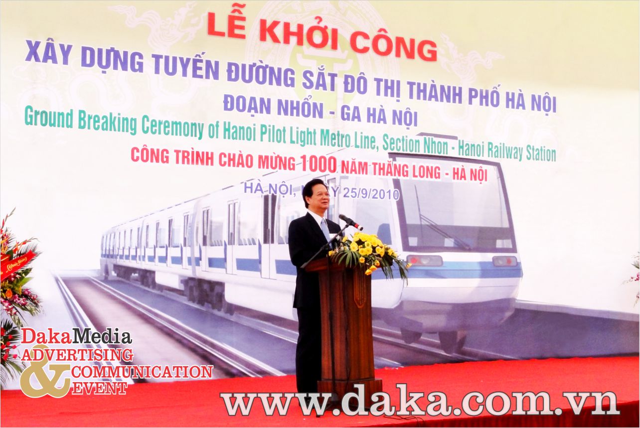 Khởi công tuyến đường sắt đô thị Nhổn - Ga Hà Nội